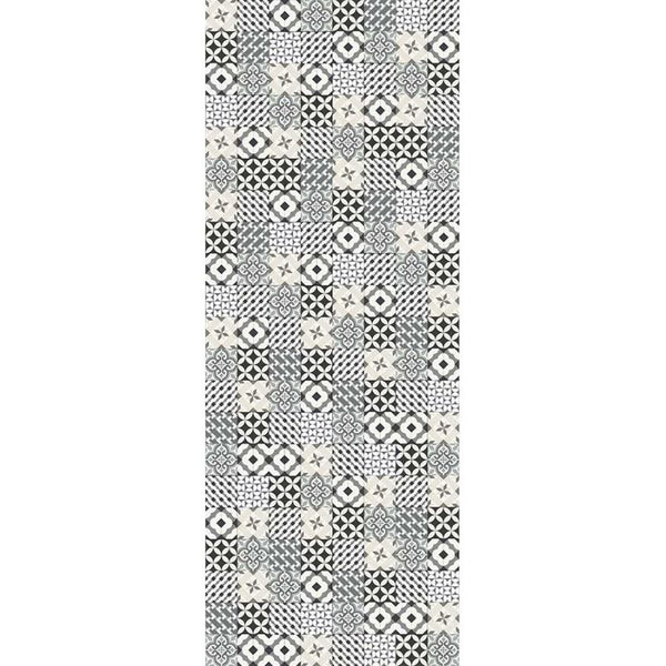Black and white geometric patterned rug, Moroccan style carpet, decorative textured floor covering, tribal design area rug, interior design element, monochrome home decor accessory