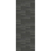 Dark gray textured wall tile pattern, modern stacked rectangular slate tiles, vertical seamless stonework background