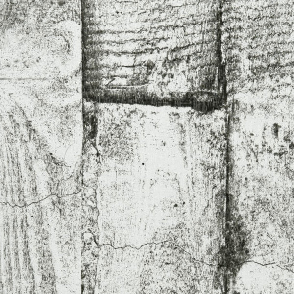 Close-up texture of weathered white painted wooden surface with cracked and peeling paint, showing natural wood grain and aging patterns.