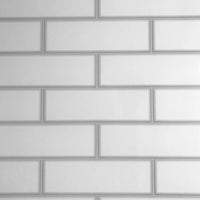 Premium Large London White Tile 1.0m x 2.4m Shower Panel