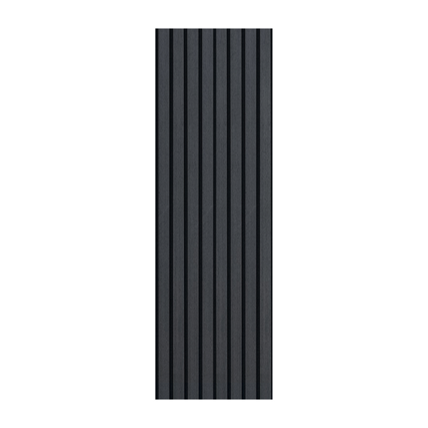 Charcoal Acoustic Wide-Slat Wall Panel - Sulcado