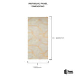 Imprevia Amber Onyx PVC Shower Panel - 1M x 2.4M