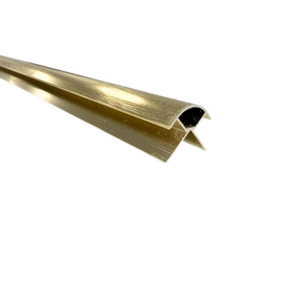 Brushed Brass Aluminium External Corner