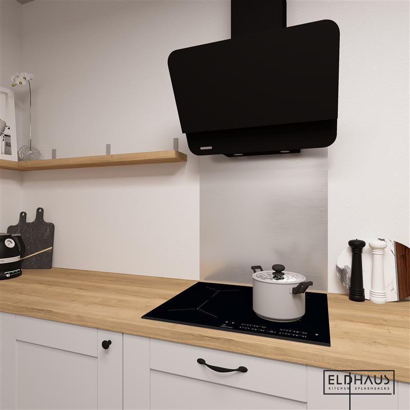 Brushed Silver Kitchen Splashback - Eldhaus