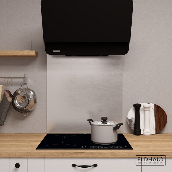 Brushed Silver Kitchen Splashback - Eldhaus