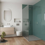Imprevia Compact Glacier Blue Plain Gloss Wall Panel - 1.2M x 2.4M