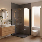 Imprevia Compact Shadow Grey Plain Gloss Wall Panel - 1.2M x 2.4M