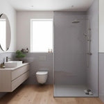 Imprevia Compact Silver Grey Herringbone Wall Panel - 1.2M x 2.4M