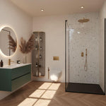 Imprevia Coral Terrazzo PVC Shower Panel - 1M x 2.4M