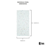 Imprevia Coral Terrazzo PVC Shower Panel - 1M x 2.4M