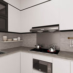 Dark Grey Hob Splashback - Eldhaus