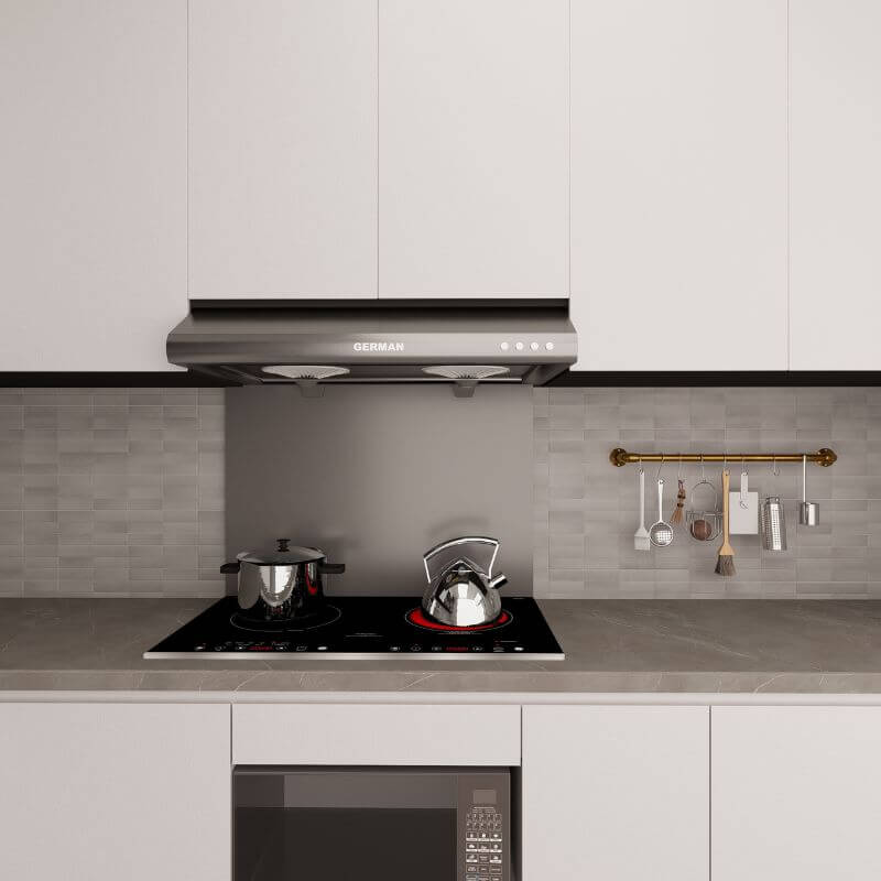 Dark Grey Kitchen Splashback - Eldhaus