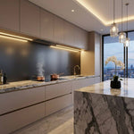 Dark Grey Kitchen Splashback - 3M | Eldhaus