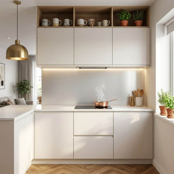Light Grey Kitchen Splashback - 3M | Eldhaus