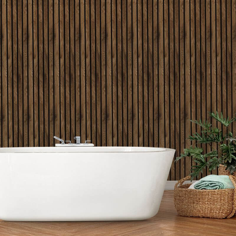 French Oak Water Resistant Slat Wall Panel