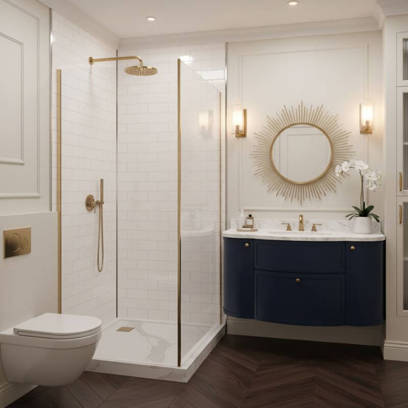 Imprevia Compact Ice White Metro Tile Wall Panel - 1.2M x 2.4M