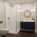 Imprevia Compact Ice White Metro Tile Wall Panel - 1.2M x 2.4M