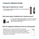 Imprevia Compact Shadow Grey Plain Gloss Wall Panel - 1.2M x 2.4M