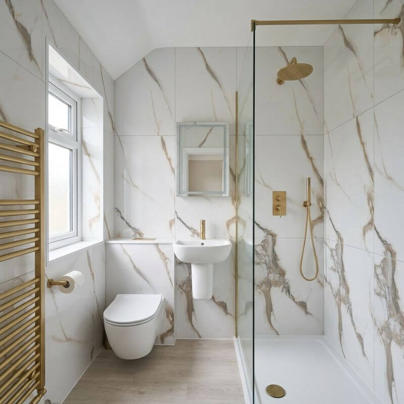 Beige Marble Tile Wall Panel - 600mm