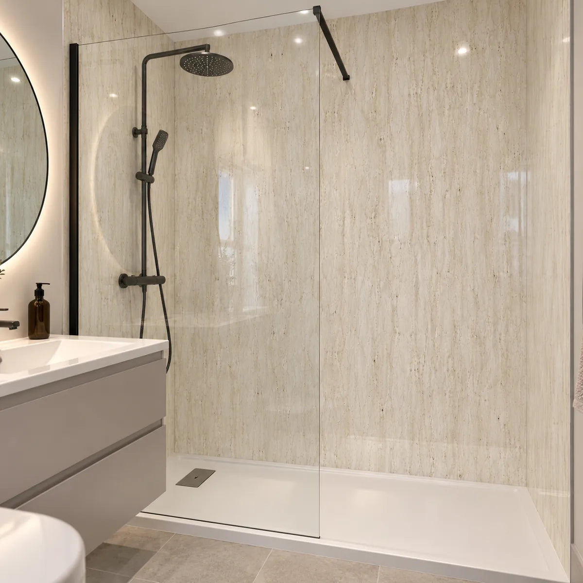 Imprevia Dune SPC Shower Panel - 0.6M x 2.4M