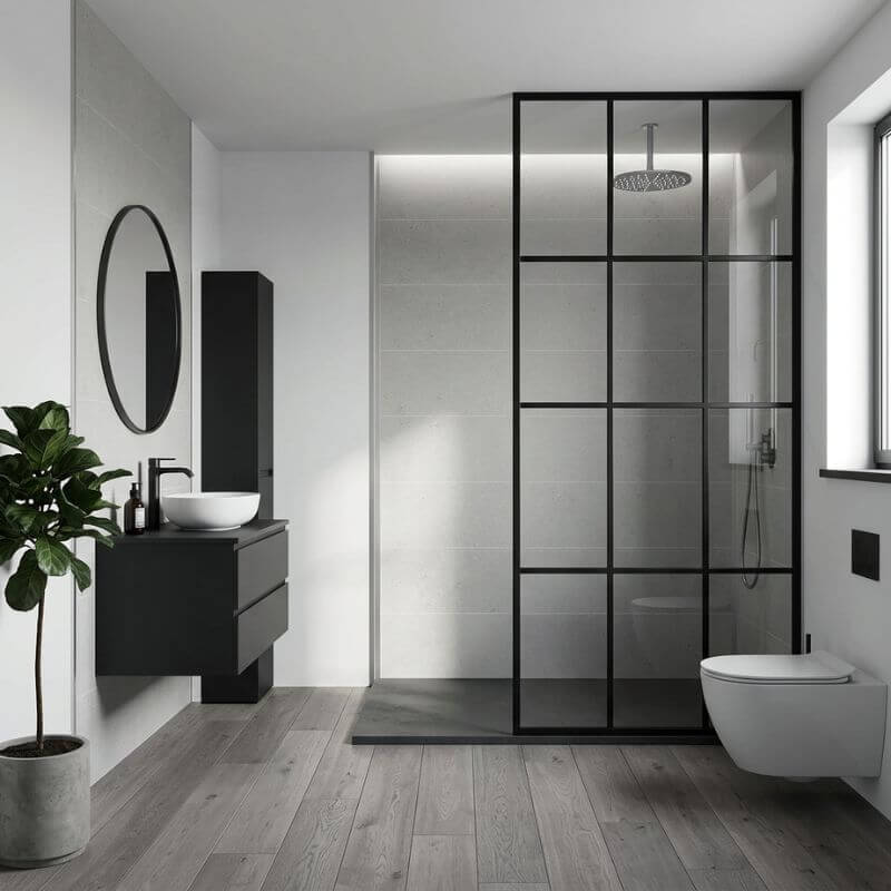 Imprevia Modena Stone Tile PVC Shower Panel - 1M x 2.4M