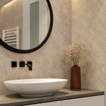 Imprevia Pale Limestone SPC Shower Panel - 0.6M x 2.4M