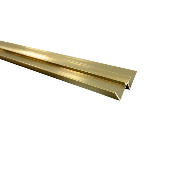 Brushed Brass Aluminium Internal Corner