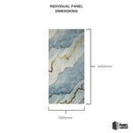 Imprevia Lapis PVC Shower Panel - 1M x 2.4M