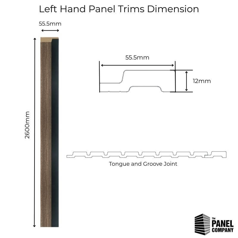 Walnut Slat Wall Panel Framing Trim | Panel Co – Panel Company