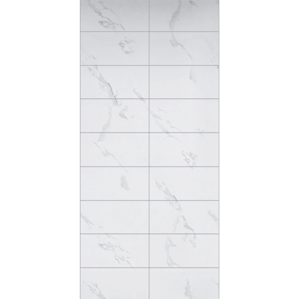 Carrara White Marble Tile Wall Panel - 600mm (Sample)