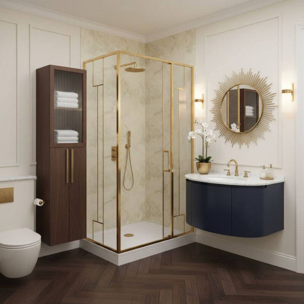 Imprevia Opal Onyx PVC Shower Panel - 1M x 2.4M