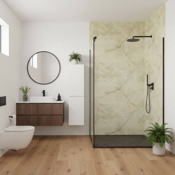 Imprevia Opal Onyx PVC Shower Panel - 1M x 2.4M
