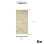 Imprevia Opal Onyx PVC Shower Panel - 1M x 2.4M