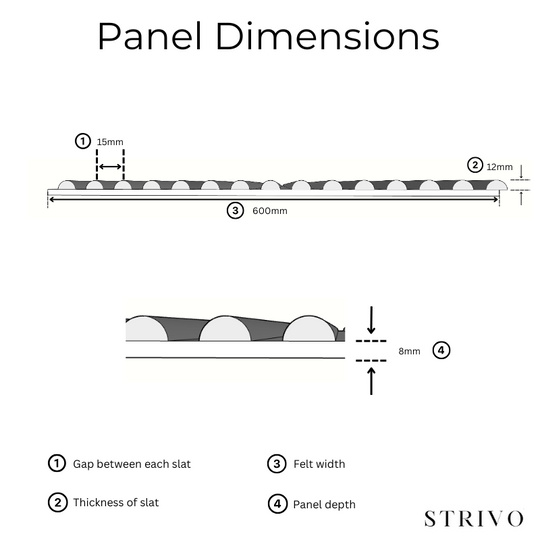 Buy STRIVO Curve Acoustic Slat Wall Panel - Walnut | STRIVO PLUS ...