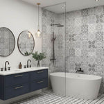 Imprevia Paros Grey PVC Shower Panel - 1M x 2.4M