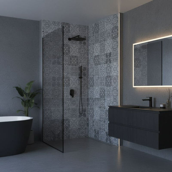 Imprevia Paros Grey PVC Shower Panel - 1M x 2.4M