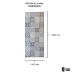 Imprevia Paros Grey PVC Shower Panel - 1M x 2.4M