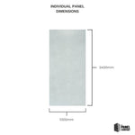 Imprevia Polished Concrete PVC Shower Panel - 1M x 2.4M