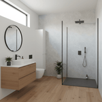 Imprevia Polished Concrete PVC Shower Panel - 1M x 2.4M