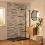 Imprevia Grey Metro Brick PVC Shower Panel - 1M x 2.4M