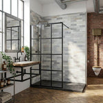 Imprevia Grey Metro Brick PVC Shower Panel - 1M x 2.4M