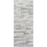 Imprevia Grey Metro Brick PVC Shower Panel - 1M x 2.4M