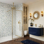 Imprevia Large Sky Terrazzo Matt 1.0m x 2.4m Shower Panel