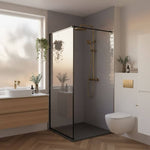 Imprevia Compact Silver Grey Metro Tile Wall Panel - 1.2M x 2.4M