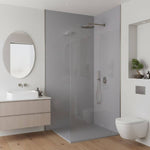 Imprevia Compact Silver Grey Plain Velvet Wall Panel - 1.2M x 2.4M