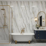 Imprevia Silver Rift PVC Shower Panel - 1M x 2.4M
