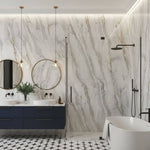Imprevia Silver Rift PVC Shower Panel - 1M x 2.4M