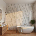 Imprevia Silver Rift PVC Shower Panel - 1M x 2.4M
