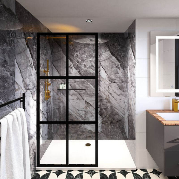 Premium Large Solerno 1.0m x 2.4m Shower Panel