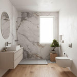 Imprevia Storm Grey Marble PVC Shower Panel - 1M x 2.4M